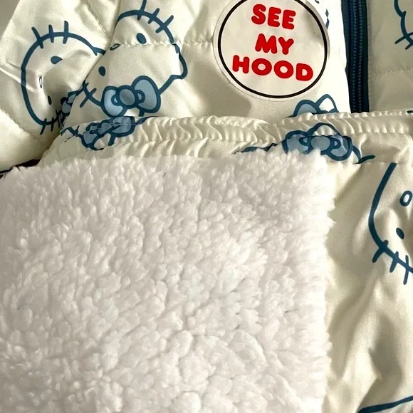 Sanrio Hello Kitty Toddler Hooded Ears Puff Jacket/Coat 3T